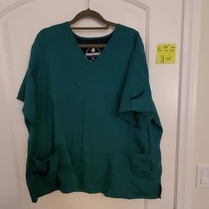 EUC Hunter Green Fundamentals Scrub Top 3X
